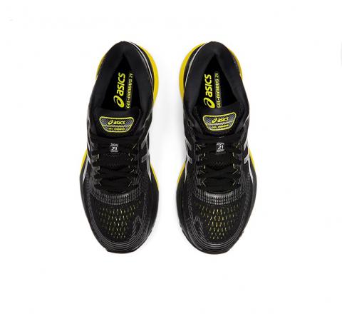 Asics gel nimbus 21 negro amarillo 1011a169 003 clearance